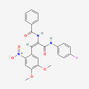 N-(2-(4,5-dimethoxy-2-nitrophenyl)-1-{[(4-iodophenyl)amino]carbonyl}vinyl)benzamide