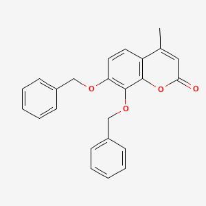 molecular formula C24H20O4 B3437925 7,8-bis(benzyloxy)-4-methyl-2H-chromen-2-one 