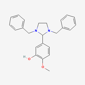 molecular formula C24H26N2O2 B3438015 5-(1,3-dibenzyl-2-imidazolidinyl)-2-methoxyphenol 