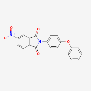 molecular formula C20H12N2O5 B3438021 5-nitro-2-(4-phenoxyphenyl)-1H-isoindole-1,3(2H)-dione 