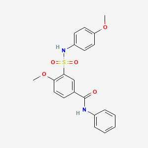 4-methoxy-3-{[(4-methoxyphenyl)amino]sulfonyl}-N-phenylbenzamide