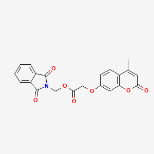 (1,3-dioxo-1,3-dihydro-2H-isoindol-2-yl)methyl [(4-methyl-2-oxo-2H-chromen-7-yl)oxy]acetate