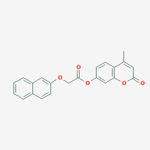 molecular formula C22H16O5 B3438053 4-methyl-2-oxo-2H-chromen-7-yl (2-naphthyloxy)acetate 