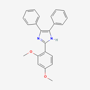 molecular formula C23H20N2O2 B3438191 2-(2,4-dimethoxyphenyl)-4,5-diphenyl-1H-imidazole CAS No. 1740-23-4