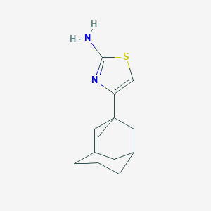 molecular formula C13H18N2S B034382 4-(1-金刚烷基)-1,3-噻唑-2-胺 CAS No. 19735-74-1
