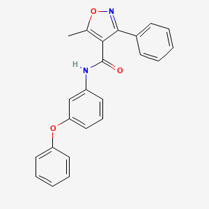 molecular formula C23H18N2O3 B3438206 5-methyl-N-(3-phenoxyphenyl)-3-phenyl-4-isoxazolecarboxamide 