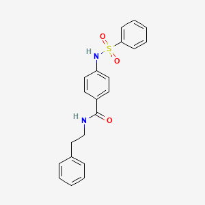 N-(2-phenylethyl)-4-[(phenylsulfonyl)amino]benzamide