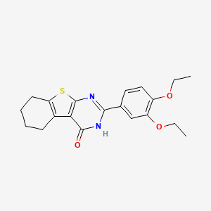 2-(3,4-diethoxyphenyl)-5,6,7,8-tetrahydro[1]benzothieno[2,3-d]pyrimidin-4(3H)-one