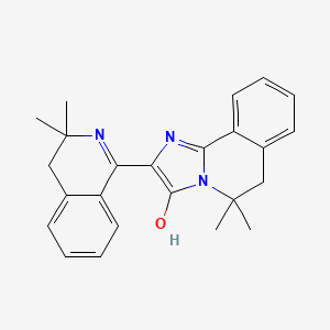 molecular formula C24H25N3O B3438404 2-(3,3-dimethyl-3,4-dihydro-1(2H)-isoquinolinylidene)-5,5-dimethyl-5,6-dihydroimidazo[2,1-a]isoquinolin-3(2H)-one 