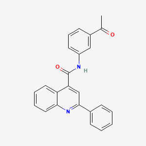 N-(3-acetylphenyl)-2-phenyl-4-quinolinecarboxamide