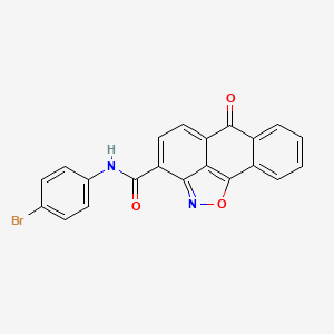 molecular formula C21H11BrN2O3 B3438629 N-(4-bromophenyl)-6-oxo-6H-anthra[1,9-cd]isoxazole-3-carboxamide 