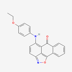 molecular formula C22H16N2O3 B3438630 5-[(4-ethoxyphenyl)amino]-6H-anthra[1,9-cd]isoxazol-6-one 