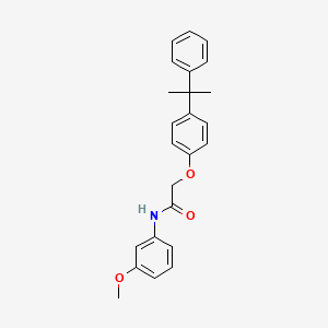 molecular formula C24H25NO3 B3438634 N-(3-methoxyphenyl)-2-[4-(1-methyl-1-phenylethyl)phenoxy]acetamide 