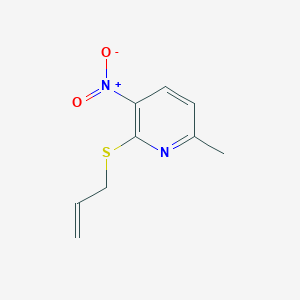 molecular formula C9H10N2O2S B343865 2-(Allylsulfanyl)-3-nitro-6-methylpyridine 