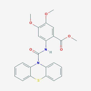 methyl 4,5-dimethoxy-2-[(10H-phenothiazin-10-ylcarbonyl)amino]benzoate