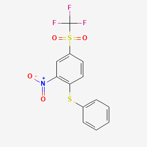 2-nitro-1-(phenylthio)-4-[(trifluoromethyl)sulfonyl]benzene