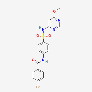 4-bromo-N-(4-{[(6-methoxy-4-pyrimidinyl)amino]sulfonyl}phenyl)benzamide