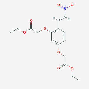 diethyl 2,2'-[[4-(2-nitrovinyl)-1,3-phenylene]bis(oxy)]diacetate