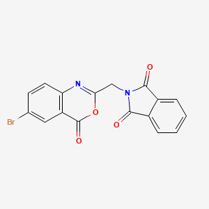 molecular formula C17H9BrN2O4 B3438765 2-[(6-bromo-4-oxo-4H-3,1-benzoxazin-2-yl)methyl]-1H-isoindole-1,3(2H)-dione CAS No. 134700-30-4