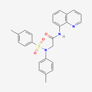 molecular formula C25H23N3O3S B3438887 N~2~-(4-methylphenyl)-N~2~-[(4-methylphenyl)sulfonyl]-N~1~-8-quinolinylglycinamide 