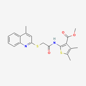 methyl 4,5-dimethyl-2-({[(4-methyl-2-quinolinyl)thio]acetyl}amino)-3-thiophenecarboxylate