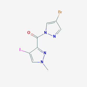 3-[(4-bromo-1H-pyrazol-1-yl)carbonyl]-4-iodo-1-methyl-1H-pyrazole