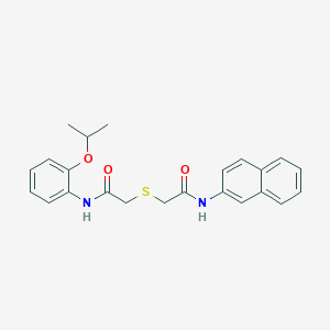 molecular formula C23H24N2O3S B3439003 2-({2-[(2-isopropoxyphenyl)amino]-2-oxoethyl}thio)-N-2-naphthylacetamide 