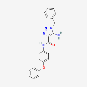 5-amino-1-benzyl-N-(4-phenoxyphenyl)-1H-1,2,3-triazole-4-carboxamide