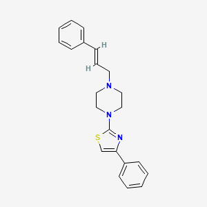 1-(3-phenyl-2-propen-1-yl)-4-(4-phenyl-1,3-thiazol-2-yl)piperazine