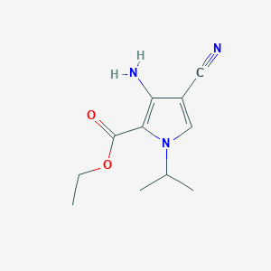ethyl 3-amino-4-cyano-1-isopropyl-1H-pyrrole-2-carboxylate