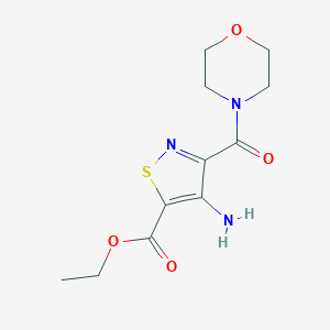 Ethyl 4-amino-3-(4-morpholinylcarbonyl)-5-isothiazolecarboxylate