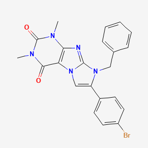 8-benzyl-7-(4-bromophenyl)-1,3-dimethyl-1H-imidazo[2,1-f]purine-2,4(3H,8H)-dione