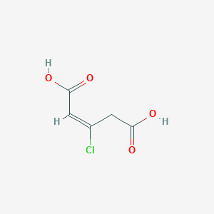 molecular formula C5H5ClO4 B343919 3-Chloropent-2-enedioic acid 