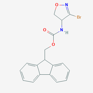 9H-fluoren-9-ylmethyl 3-bromo-4,5-dihydro-4-isoxazolylcarbamate