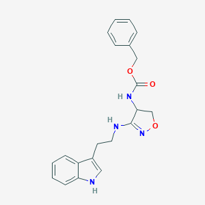 molecular formula C21H22N4O3 B343926 benzyl N-[3-[2-(1H-indol-3-yl)ethylamino]-4,5-dihydro-1,2-oxazol-4-yl]carbamate 