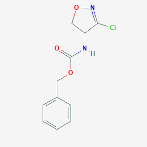 molecular formula C11H11ClN2O3 B343928 Benzyl (3-chloro-4,5-dihydroisoxazol-4-yl)carbamate 