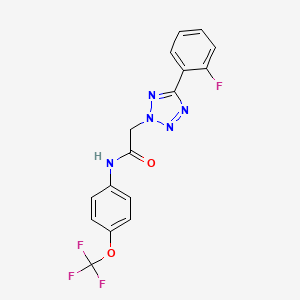 2-[5-(2-fluorophenyl)-2H-tetrazol-2-yl]-N-[4-(trifluoromethoxy)phenyl]acetamide