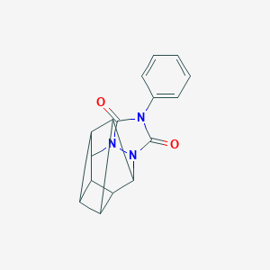 molecular formula C16H13N3O2 B343929 6-Phenyl-4,6,8-triazahexacyclo[7.4.0.02,12.03,11.04,8.010,13]tridecane-5,7-dione 