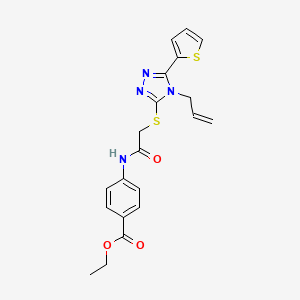 ethyl 4-[({[4-allyl-5-(2-thienyl)-4H-1,2,4-triazol-3-yl]thio}acetyl)amino]benzoate