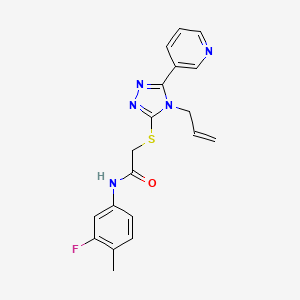 2-[(4-allyl-5-pyridin-3-yl-4H-1,2,4-triazol-3-yl)thio]-N-(3-fluoro-4-methylphenyl)acetamide