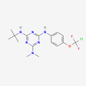 N~4~-(tert-butyl)-N~6~-{4-[chloro(difluoro)methoxy]phenyl}-N~2~,N~2~-dimethyl-1,3,5-triazine-2,4,6-triamine