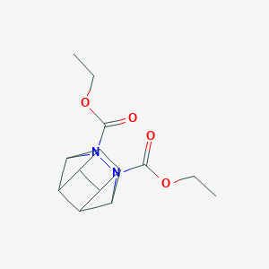 Ethyl 2,3-diazapentacyclo(4.4.0.0(4,9).0(5,8).0(7,10))decane-2,3-dicarboxylate