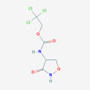 2,2,2-Trichloroethyl 3-oxo-4-isoxazolidinylcarbamate