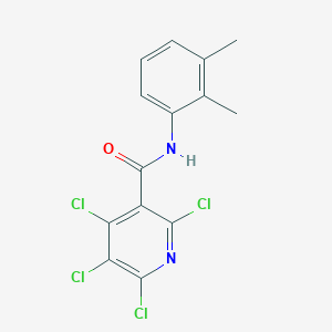 molecular formula C14H10Cl4N2O B3439394 2,4,5,6-tetrachloro-N-(2,3-dimethylphenyl)nicotinamide 