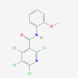 molecular formula C13H8Cl4N2O2 B3439397 2,4,5,6-tetrachloro-N-(2-methoxyphenyl)nicotinamide 