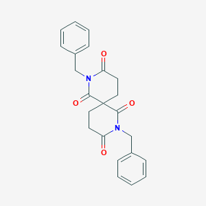 molecular formula C23H22N2O4 B343941 2,8-Dibenzyl-2,8-diazaspiro[5.5]undecane-1,3,7,9-tetrone 