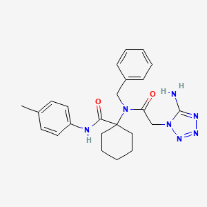 1-[2-(5-AMINO-1H-1,2,3,4-TETRAZOL-1-YL)-N-BENZYLACETAMIDO]-N-(4-METHYLPHENYL)CYCLOHEXANE-1-CARBOXAMIDE