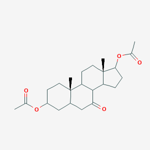 17-(Acetyloxy)-7-oxoandrostan-3-yl acetate