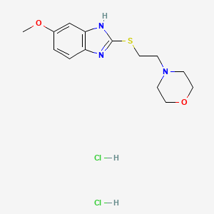 5-methoxy-2-{[2-(4-morpholinyl)ethyl]thio}-1H-benzimidazole dihydrochloride