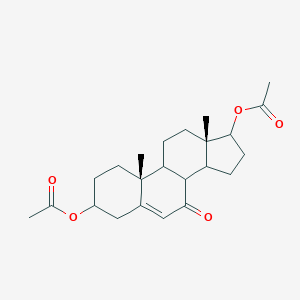 molecular formula C23H32O5 B343949 17-(Acetyloxy)-7-oxoandrost-5-en-3-yl acetate 